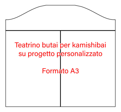 teatrino butai kamishibai formato A2 teatrini su progetto personalizzato A3 kamishibai legno stravagarte