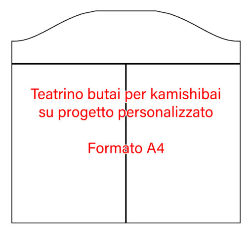 teatrino butai kamishibai formato A2 teatrini su progetto personalizzato A4 kamishibai legno stravagarte