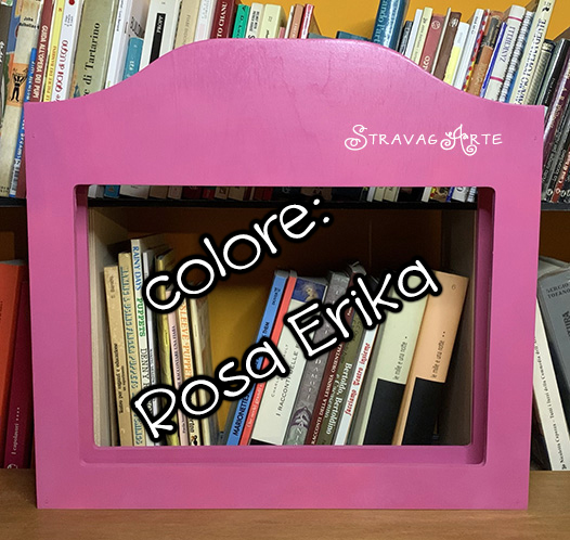 Teatrino Kamishibai economico StravagArte in legno color rosa Erika formato A3