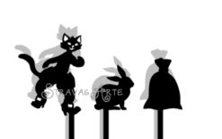 IL GATTO CON GLI STIVALI - set di sagome e manualetto pratico sul teatro delle ombre - immagine 3