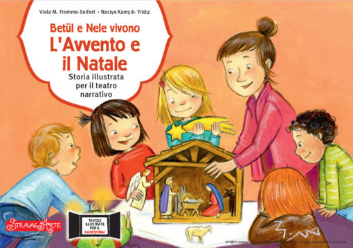 BETUL E NELE VIVONO L'AVVENTO E IL NATALE - storia kamishibai StravagArte - copertina fronte