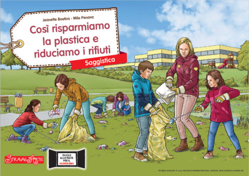 COSI' RISPARMIAMO LA PLASTICA E RIDUCIAMO I RIFIUTI - storia kamishibai StravagARte - copertina fronte