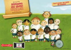 abbiamo dei diritti1 storia storie per kamishibai formato a3 diritti dei bambini butai teatrino in legno regalo personalizzato natale fine anno maestre