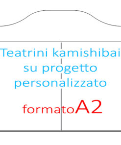 teatrino butai kamishibai formato A2 teatrini su progetto personalizzato A2 kamishibai legno stravagarte