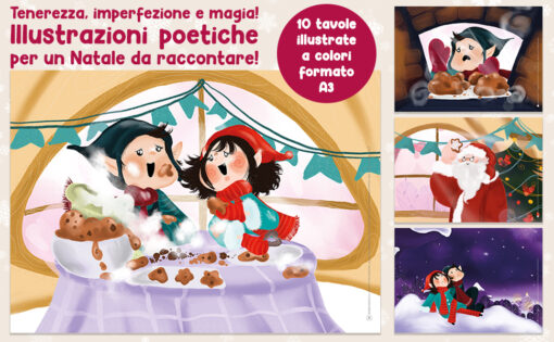 Babbo Natale e il biscotto dell'Amicizia - storia kamishibai bilingue di StravagArte le illustrazioni