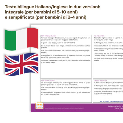 Babbo Natale e il biscotto dell'Amicizia - storia kamishibai bilingue di StravagArte - testo bilingue