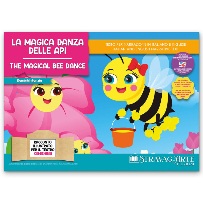 Kamishibai copertina storia bilingue La Magica Danza delle Api StravagArte