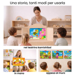 Kamishibai per la scuola: Uso didattico storia La Magica Danza delle Api StravagArte in classe.