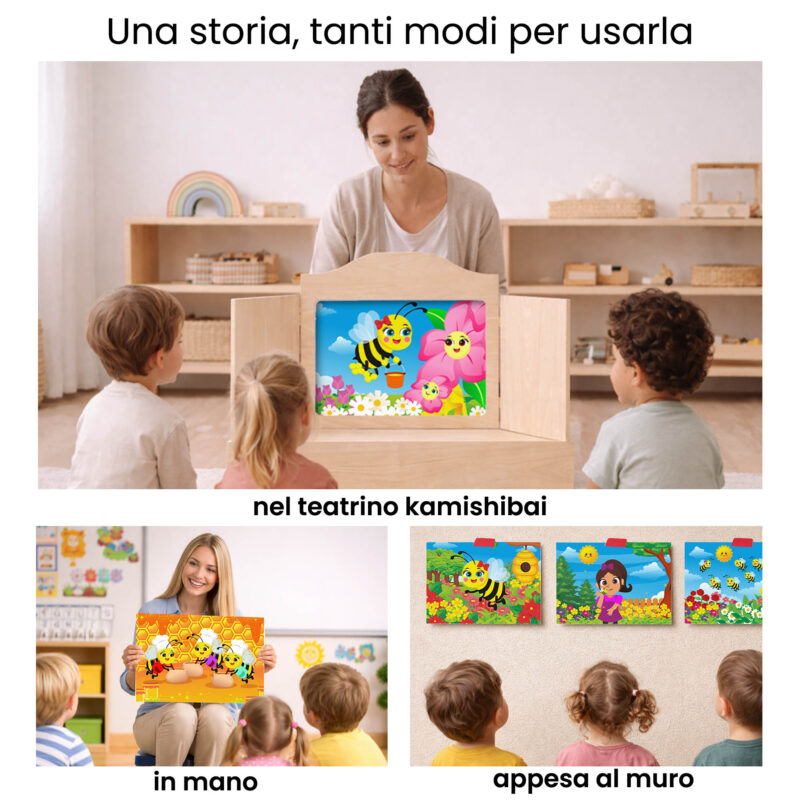 Kamishibai per la scuola: Uso didattico storia La Magica Danza delle Api StravagArte in classe.