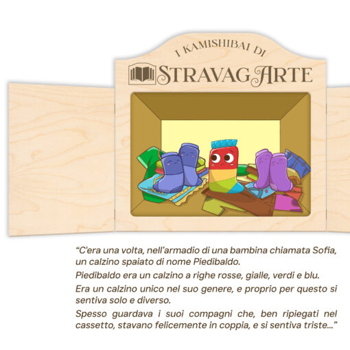 IL PAESE DI CALZETTONIA - storia kamishibai bilingue - immagine 6