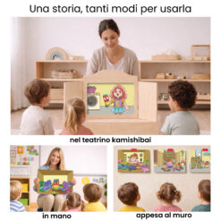 Kamishibai per la scuola: Uso didattico storia Il Paese di Calzettonia – Storia di Calzini Spaiati, Bucati e Scoloriti StravagArte in classe.