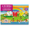 Kamishibai copertina storia bilingue Le Tre Farfalle e il Giardino dell’Accoglienza StravagArte
