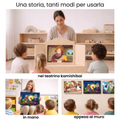 Kamishibai per la scuola: Uso didattico storia Raperonzolo Tirami Su - Fiaba Stravagante StravagArte in classe.