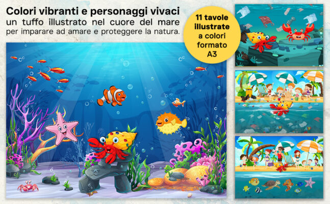 Illustrazioni della storia Arturo il Paguro