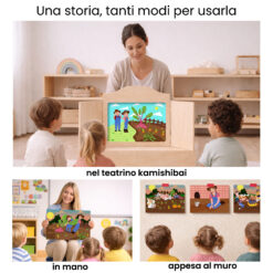 Kamishibai per la scuola: Uso didattico storia La Rapa Gigante StravagArte in classe.