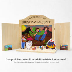 Kamishibai: Tavole A3 La Rapa Gigante compatibili teatrino legno.