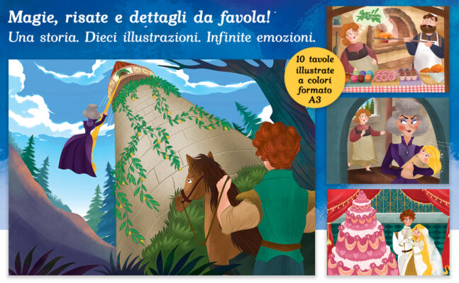 Illustrazioni Raperonzolo