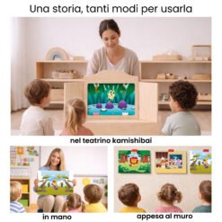 Kamishibai per la scuola: Uso didattico storia La Settimana a Colori degli Animali StravagArte in classe.