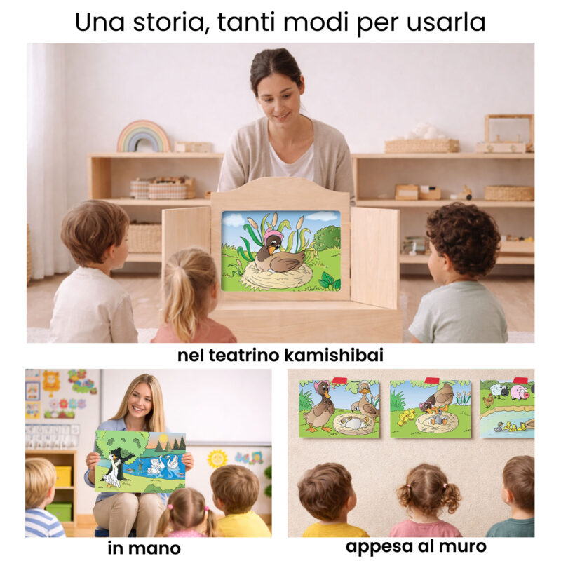 Kamishibai per la scuola: Uso didattico storia Il Brutto Anatroccolo – Fiaba Stravagante StravagArte in classe.