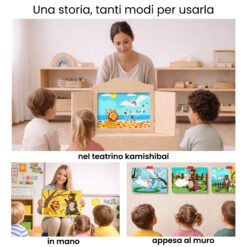 Kamishibai per la scuola: Uso didattico storia Il Grande Miscuglio delle Stagioni StravagArte in classe.