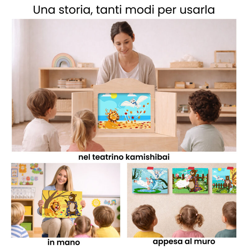 Kamishibai per la scuola: Uso didattico storia Il Grande Miscuglio delle Stagioni StravagArte in classe.