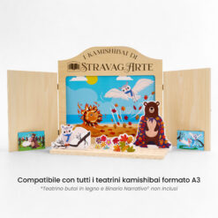 Kamishibai: Tavole A3 Il Grande Miscuglio delle Stagioni compatibili teatrino legno.