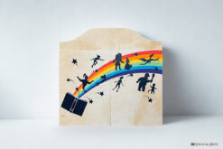 Teatrino kamishibai A3 Legno di Betulla Personalizzabile - LN10