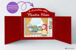 Teatrino kamishibai A3 Legno di Betulla Personalizzabile - RR01 - immagine 3