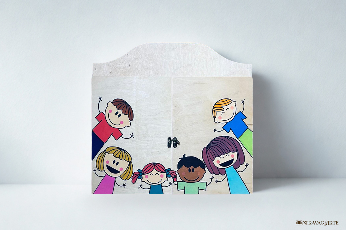 Teatrino kamishibai A3 Legno di Betulla Personalizzabile - LN19