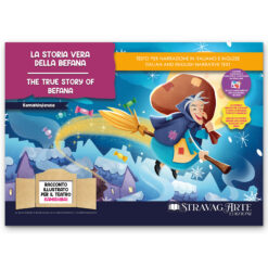 Kamishibai: Copertina storia Kamishibai bilingue La storia vera della Befana StravagArte.