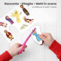 Kamishibai: Ritaglio burattini dei personaggi della storia La Lieta Novella – Storia dell’Annunciazione Ispirata ai Vangeli.
