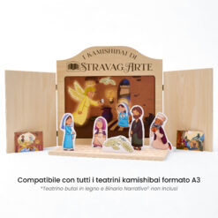 Kamishibai: Tavole A3 La Lieta Novella – Storia dell’Annunciazione Ispirata ai Vangeli compatibili teatrino legno.