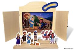 i tre re dall'oriente - storia dell'adorazione dei magi ispirata ai vangeli - storia kamishibai bilingue di StravagArte - storie bibliche illustrate in grande formato
