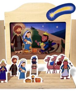 i tre re dall'oriente - storia dell'adorazione dei magi ispirata ai vangeli - storia kamishibai bilingue di StravagArte - storie bibliche illustrate in grande formato