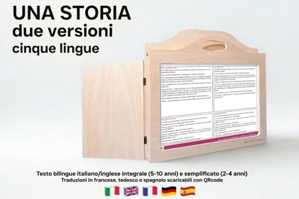 Arlecchino e Colombina e l'Intrigo di Carnevale | Storia kamishibai bilingue italiano/inglese con burattini, flashcards e materiali educativi stampabili - testo bilingue stampato sul retro delle tavole