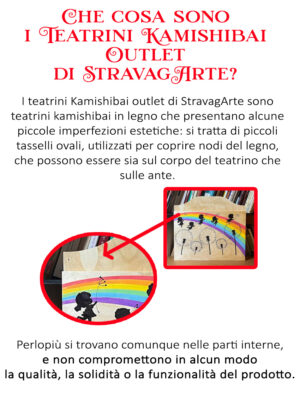 Spiegazione dettagli piccoli difetti teatrino kamishibai outlet