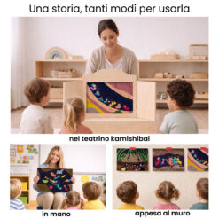 Kamishibai per la scuola: Uso didattico storia Formiche in Fila StravagArte in classe.