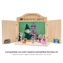 Kamishibai: Tavole A3 Il Mago di Oz: Viaggio oltre l’Arcobaleno compatibili teatrino legno.