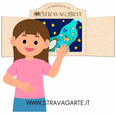 Ogni storia Kamishibai ha la sua fine, come salutare al termine di una storia kamishibai