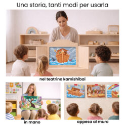 Kamishibai per la scuola: Uso didattico storia L’Arca di Noè - Una Storia Biblica di Pioggia, Animali e Arcobaleni StravagArte in classe.