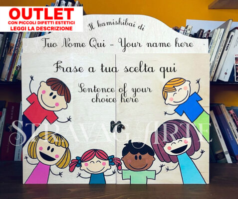 Teatrino Kamishibai Economico in Legno A3 Personalizzabile - Outlet LN19