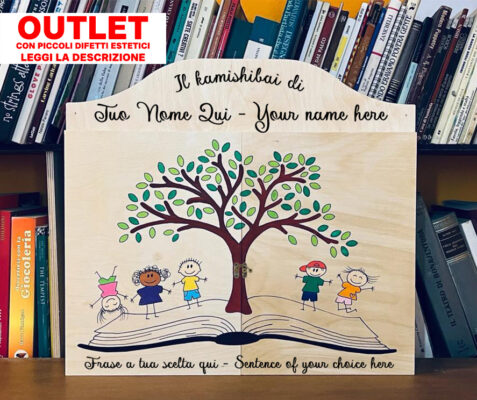 Teatrino Kamishibai Economico in Legno A3 Personalizzabile - Outlet LN20