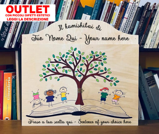 Teatrino Kamishibai Economico in Legno A3 Personalizzabile - Outlet LN20