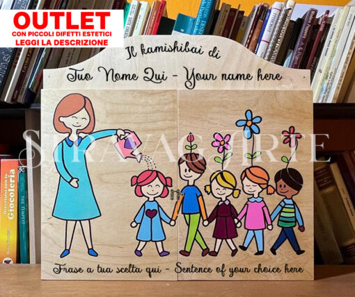 Teatrino Kamishibai Economico in Legno A3 Personalizzabile - Outlet LN22