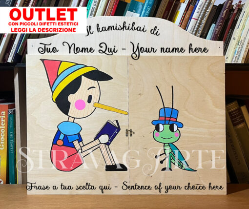 Teatrino Kamishibai Economico in Legno A3 Personalizzabile - Outlet LN25