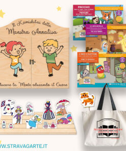 stravagarte kamishibai economico pacchetto offerta risparmio teatrino kamishibai decorato personalizzabile