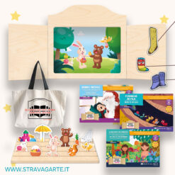 stravagarte kamishibai economico pacchetto offerta risparmio legno naturale