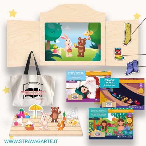 stravagarte kamishibai economico pacchetto offerta risparmio legno naturale