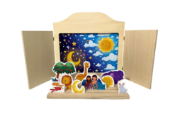 Pacchetto kamishibai risparmio con teatrino in legno non trattato, 14 storie e accessori per IRC - immagine 17