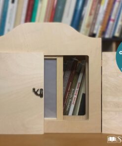Teatrino kamishibai in legno con pannello ombre inserito - StravagArte